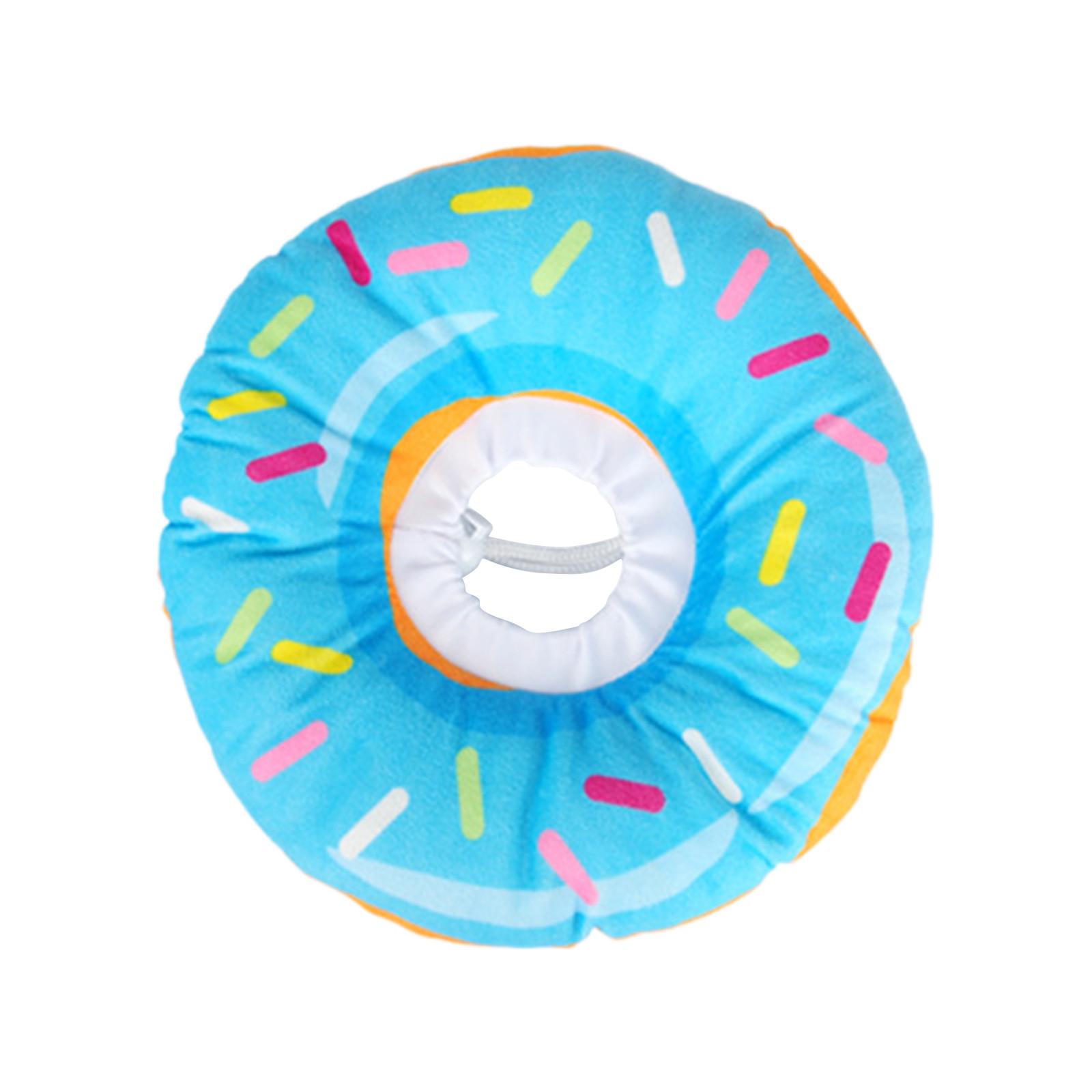 

Ошейники для домашних животных «Элизабет» от укусов, ошейники для пончиков, головные уборы для ухода за кошками и собаками, ошейник для домашних животных синий