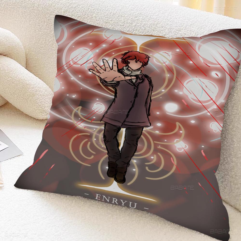 T-Tower Game Of G-Gods Pillow Covers Cartoon Sofa Decorative Home Double-sided Printing Short Plush Cute Cushion Cover