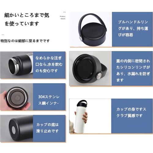 MYEEDA 500ml Stainless Steel Thermos Mug, Easy To Clean, Coffee Water Bottle, Stylish, Lightweight, Sports, with Handle, Insulated Water Bottle, Styli