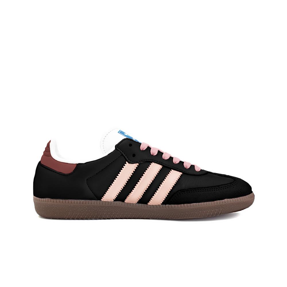 Adidas Originals SAMBA OG Slip Resistant Abrasion Resistant Low top Skateboard Shoes Unisex Blue Pink B75806(Team354-)