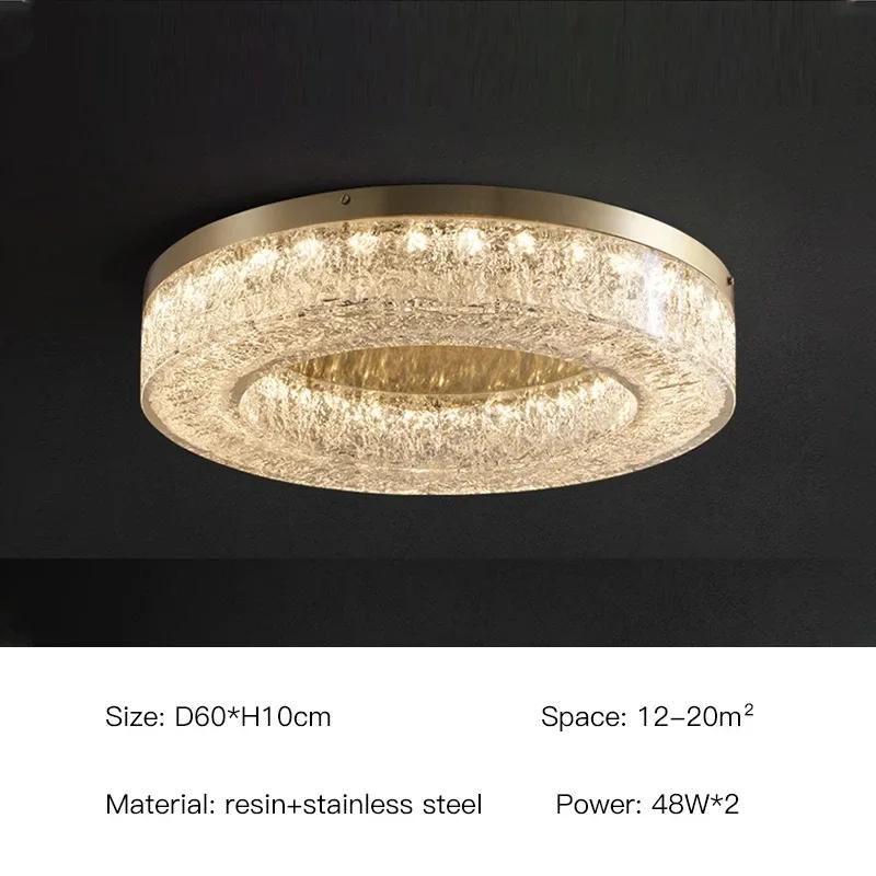 Nordic luxury ceiling light modern crystal LED pendant light hotel dining room living room home decoration lighting fixtures