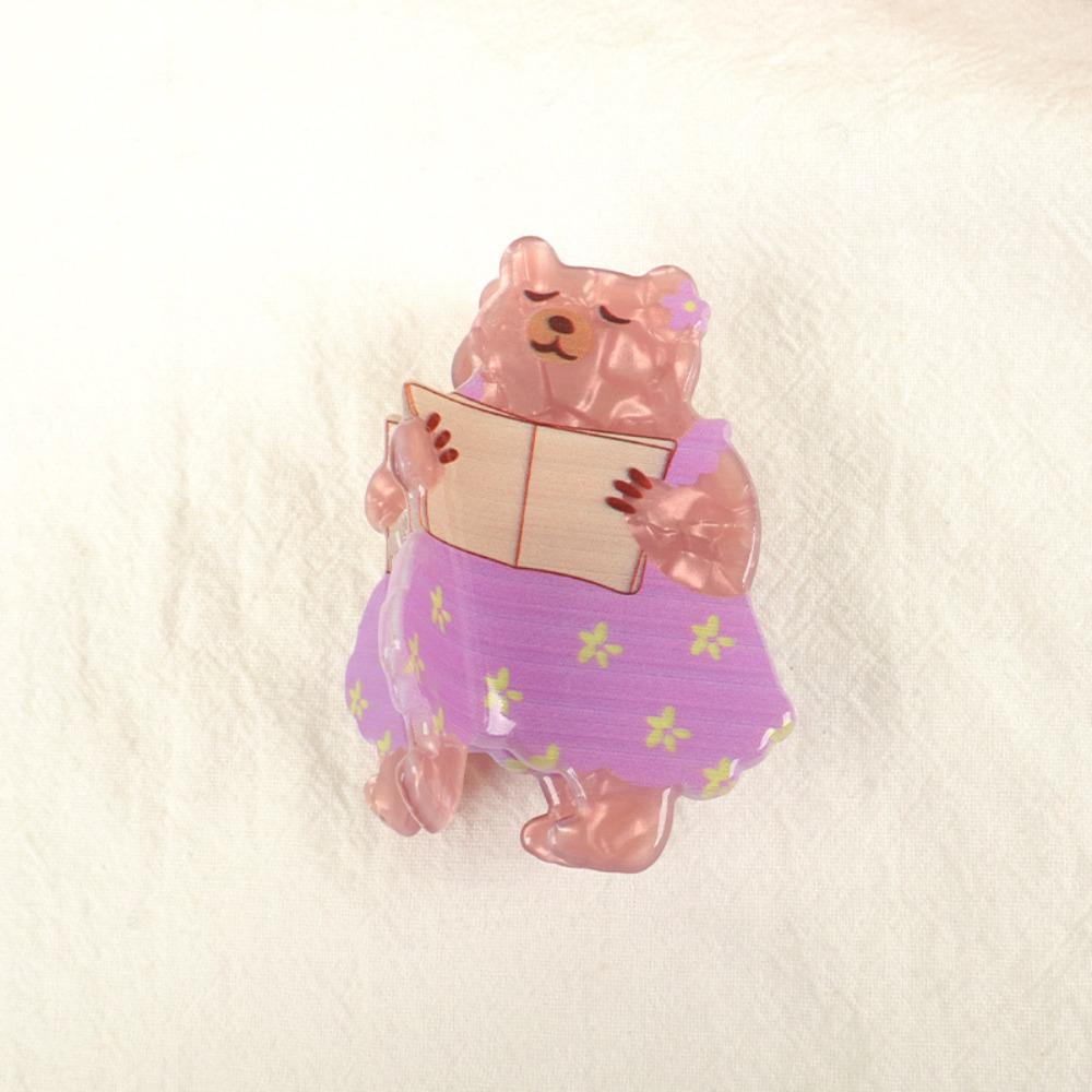 Personalized Animals Cute Rabbit Hair Grab Squirrel Exquisite Acrylic Shark Clip Geometry Sweet Headwear Streetwear