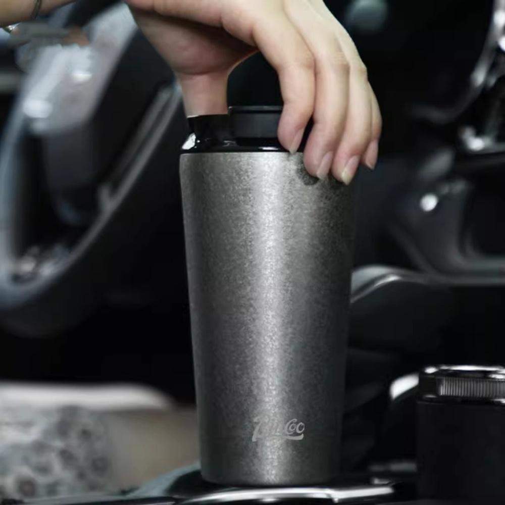 Ceramic Liner Travel Cup With Lid Leakproof Insulated Thermal Mug Coffee Cup Keep Hot And Cold Tumbler