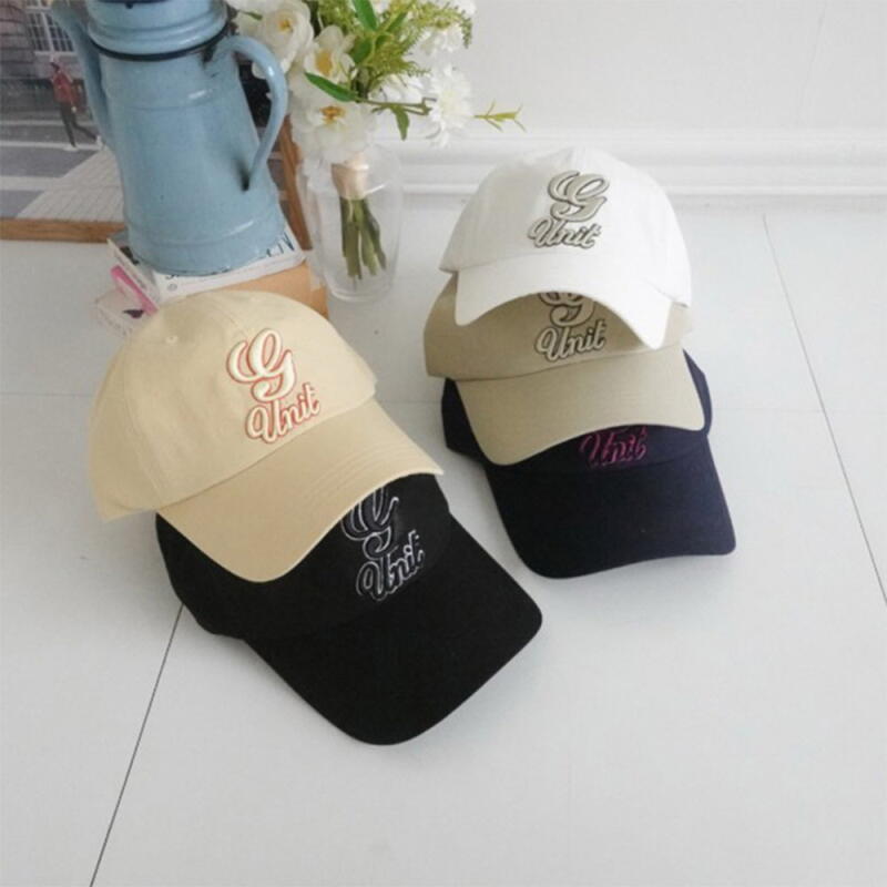 Women's and Men's Campus Look Big Embroidery Cotton Hat