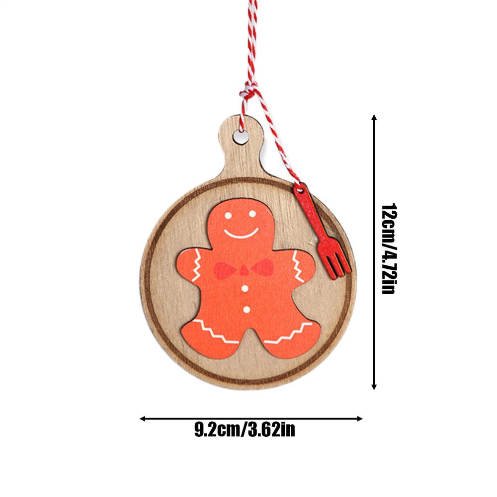 

Christmas Ornaments 3 Pieces Gingerbread Pendant Christmas Tree Ornament For Window Shelf Table Living Room Holiday Home Wall