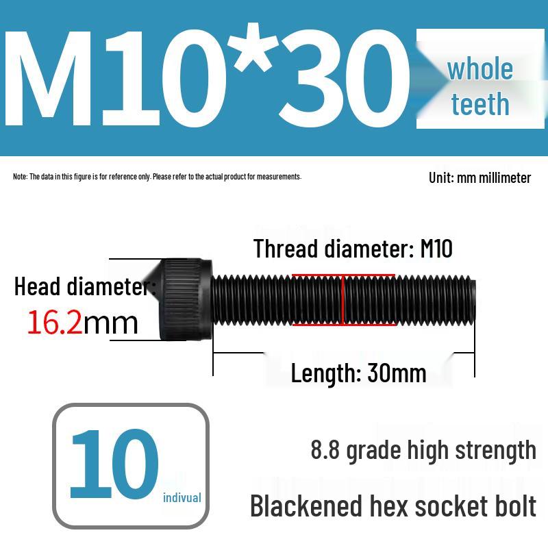 8.8 High-Strength Socket Head Cap Screw Bolt (M4-M20)