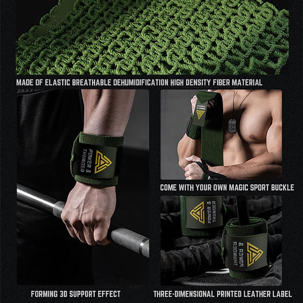 1 Pair Premium Wrist Support Fitness Wristbands Protect Your Wrist During GYM Workouts Ideal for Intense Bench Press Deadlift 1