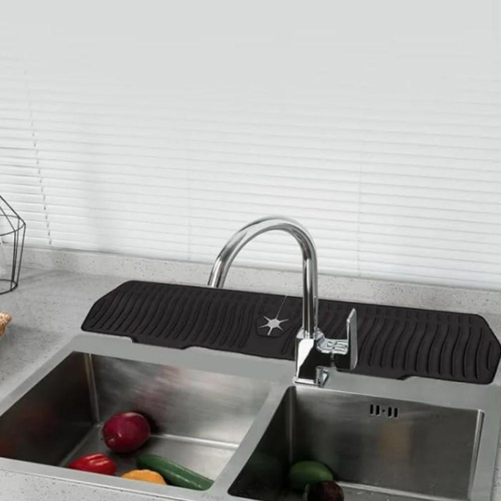 Foldable Sink Faucet Mat Anti-Splash Faucet Drain Pad Kitchen Silicone Faucet Mat  Washbasin