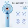1pc Small handheld fan Mini portable desktop Silent Small fan with lights Student office fan