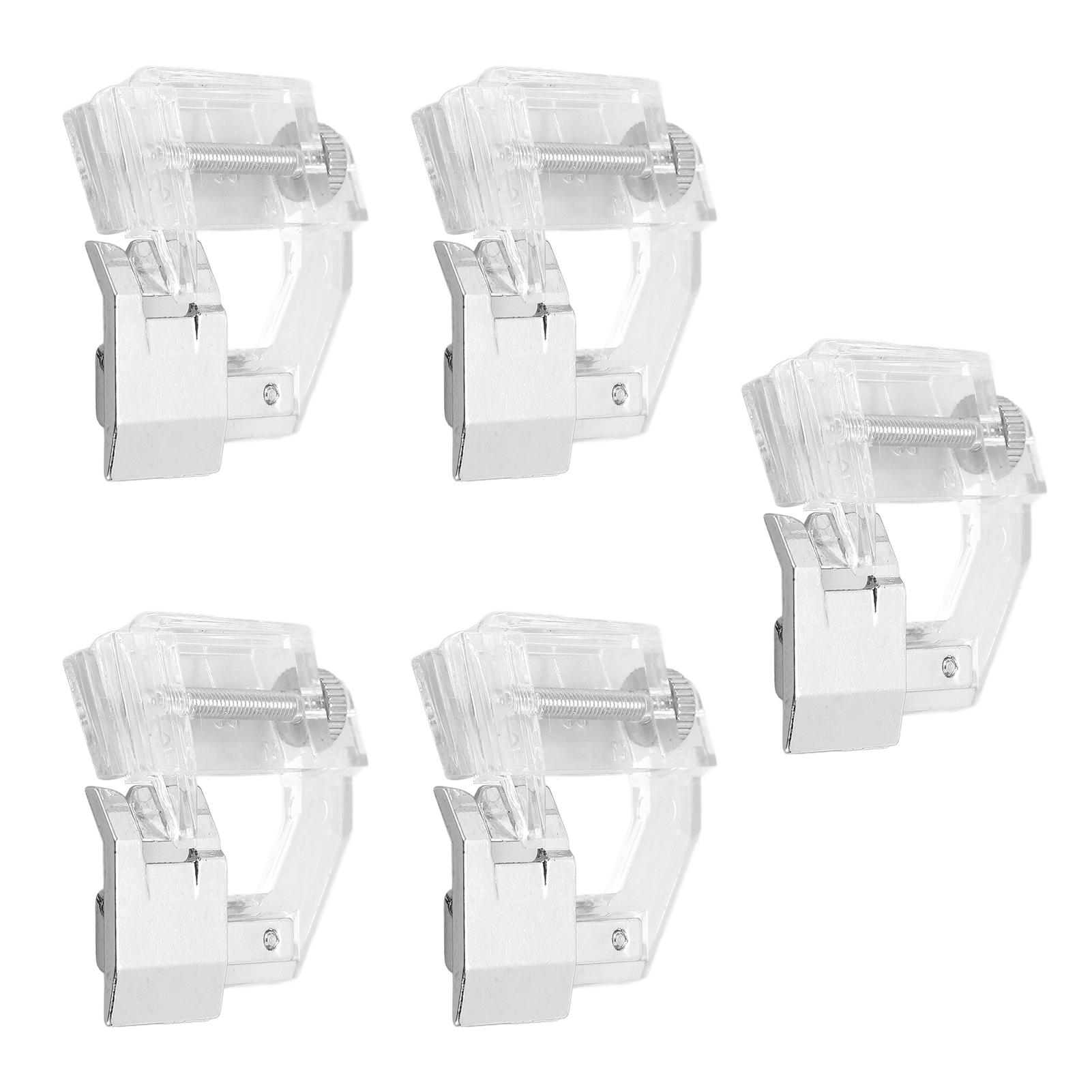5PCS Bias Tape Foot Portable Multifunction Adjustable Width Stainless Steel Bias Binding Foot