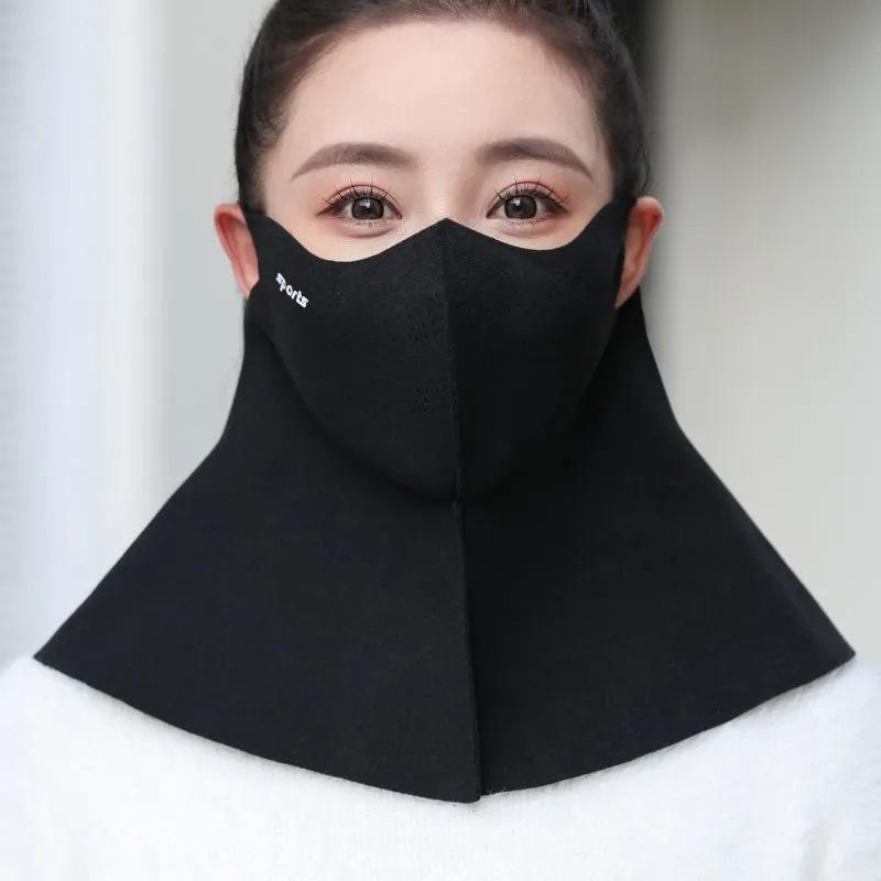 Unisex Double-Sided Fleece Mask for Autumn/Winter - Breathable, Full Face Coverage, 3D Slimming, Eye Corner Protection