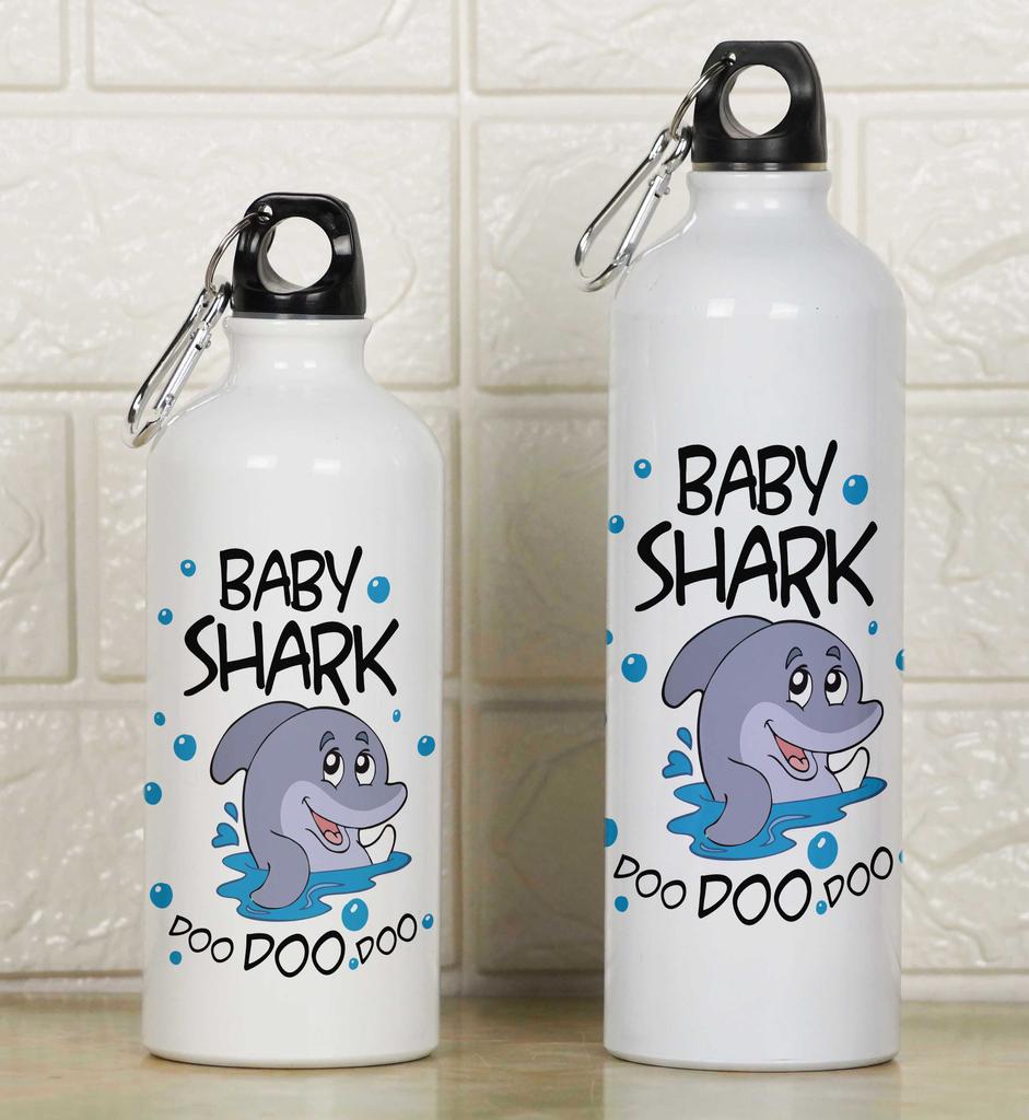Printtoo Carabiner Clip Travel Bottle Dolphin Print Aluminum Water Bottle Kids