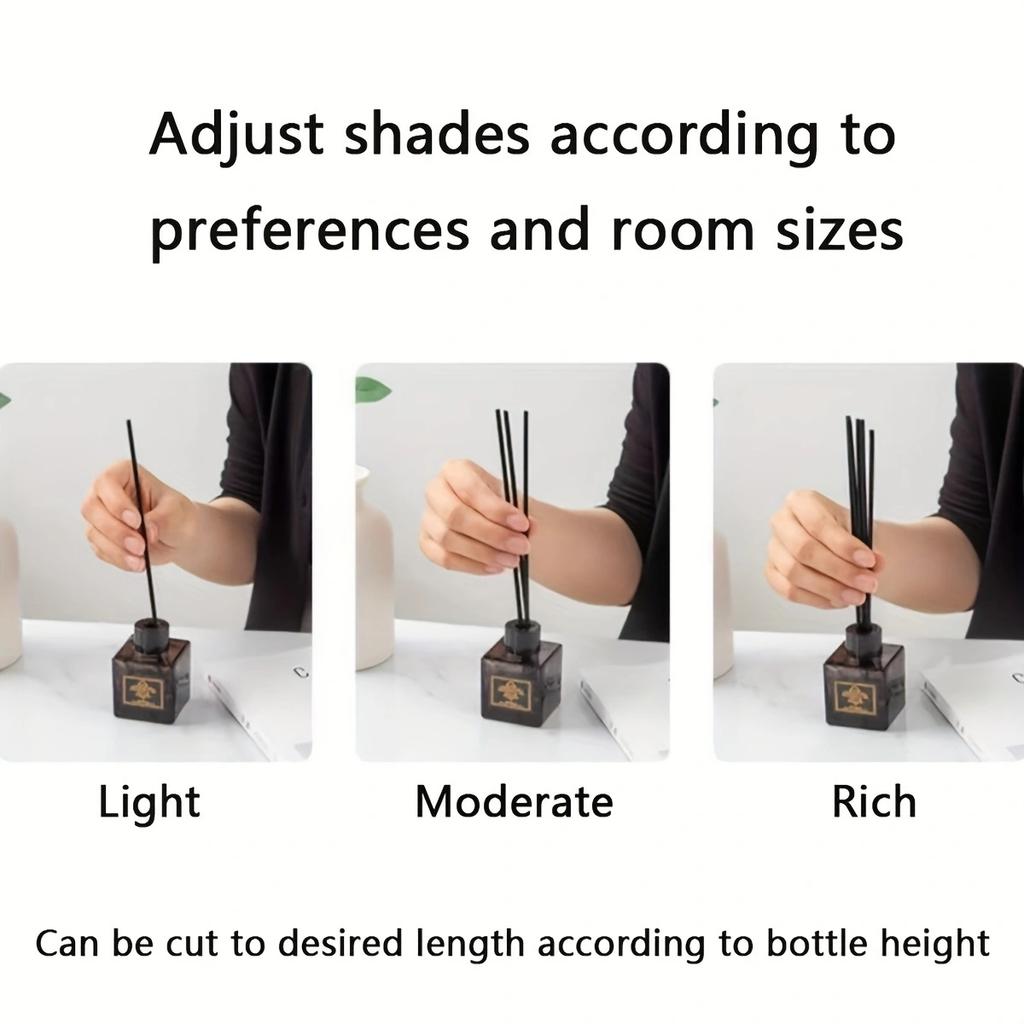 50 Stück/100 Stück/200 Stück-duftende Toilettenwasser Verdunstungsstäbchen Sommer Zuhause dekoriert mit simulierten getrockneten Rattan Verdunstungs-Parfümstäbchen