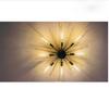 Stilnovo Style 8 Lights Shade Sputnik Chandelier Modern Ceiling Light Fixture Raw Brass