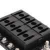 Fuse Box, 10 Way Fuse Block Holder Output 12-16AWG Splashproof Input 4-6AWG For Yacht Boats