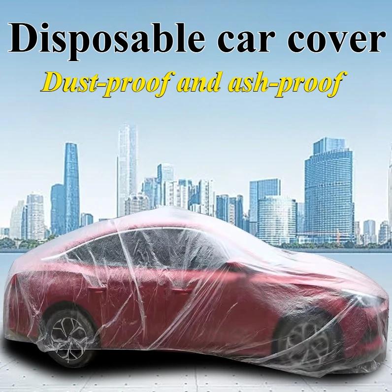 Car Dust Cover Waterproof Car Transparent Film Transparent Car Cover for Sedan SUV Van for Vehicle Automobile