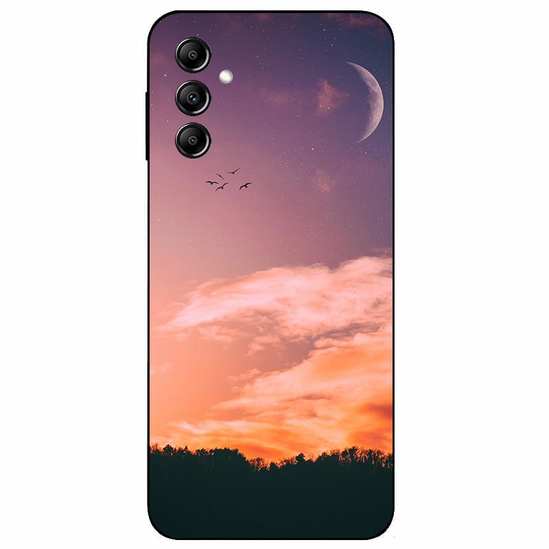For Samsung A14 4G A 14 M14 5G Case Painted TPU Soft Silicone Black Funda for Samsung Galaxy A14 A145F Bumper GalaxyA14 M 14 Bag