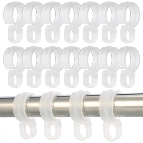 Yorkereynom Hanger Stoppers, Pack of 50, Clothes Drying Hooks, Hanger Catches, Hanger Hooks, Hanger Holders for Clothes Drying Pole, Plastic, 25mm-30m