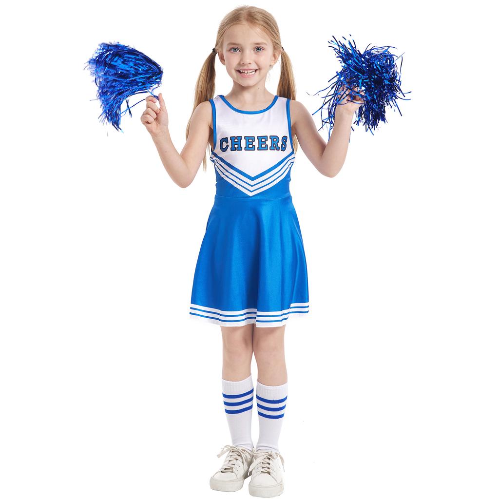 Children's cheerleading costumes, kindergarten baby girl cheerleading costumes, stage performance school cheerleading costumes