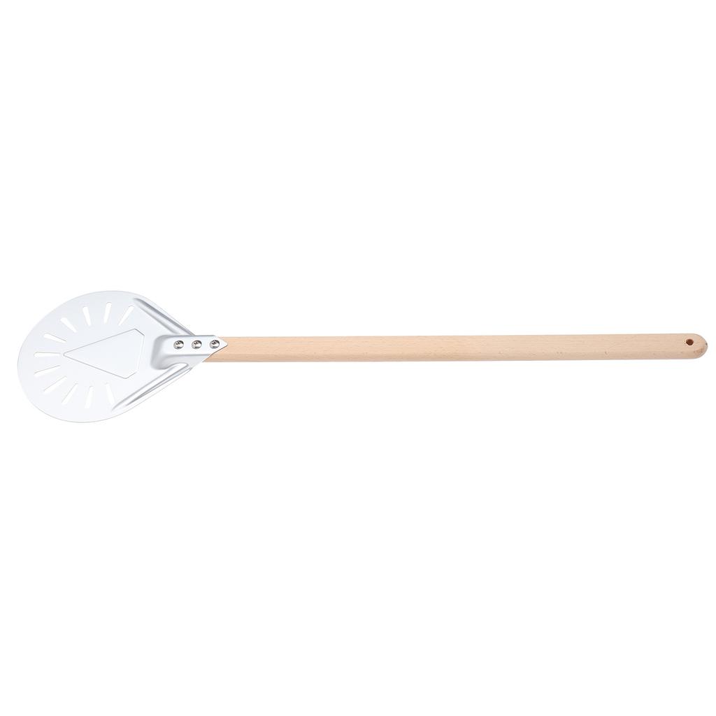 Pizza Shovel with 60cm Removable Wood Handle NonSlip Round Pizza Spatula Kitchen Utensils(7in )