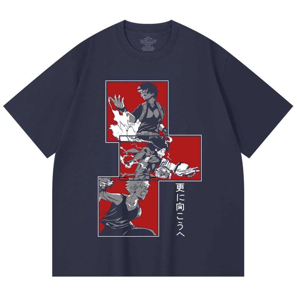 230 Gsm 100% Cotton My Hero Academia V22 Print Unisex Heavy Cotton T Shirt
