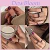 Chic Adjustable Copper Ring For Women Stylish Geometric Design With High-end Feel 2024 Spring Collection