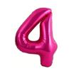 Romantic 40Inch Number Balloons 0-9 Pink Rose Anniversary Decoration Large Birthday Balloon Foil Balloons Girls Gift