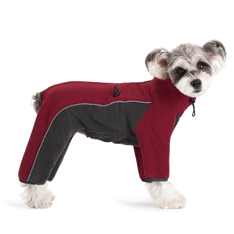 

Осенняя и зимняя одежда для собак, регулируемая защитная куртка из хлопка с застежкой-молнией на спине и груди S