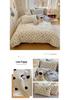 Trendy Double-Sided Cotton Dorm Bedding Set, Fresh Style, 3-Piece or 4-Piece Options
