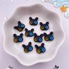 30pcs Resin Mini Colorful Painted Cartoon Ghosts Bat Pumpkin Spider Bat Candle Figurines Flat Back Nail Art DIY Scrapbook M437 H