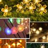 Cherry Blossom Waterproof Solar String Lights for Outdoor Garden and Balcony Décor