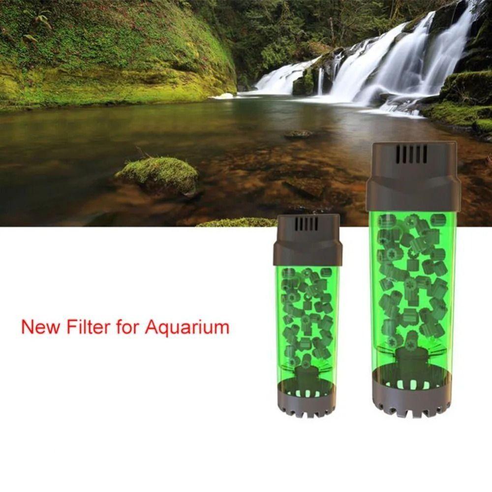 With Strong Suction Cup Fish Tank Fluidized Bed Filter Green Bio Sponge Filters Fish Tank