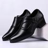 Genuine Leather Men's Shoes Business Men Dress Shoes Incressed 6cm Slip On Pointed Toe Man Oxfords Classic Formal Shoes for Men