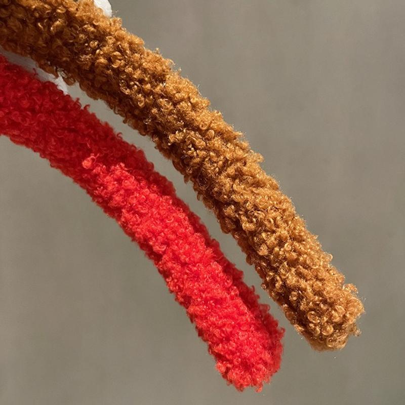 Christmas Plush Headband Small Gift Cute Santa Claus Head Elk Hoop Children's Festival Performance Hair Accessories Decorations