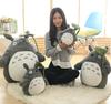 Adorable Japanese Anime Totoro Plush Toy with Lotus Leaf Stuffed Anime Totoro Doll Pillow Laugh Totoro Doll Soft Totoro Plushies