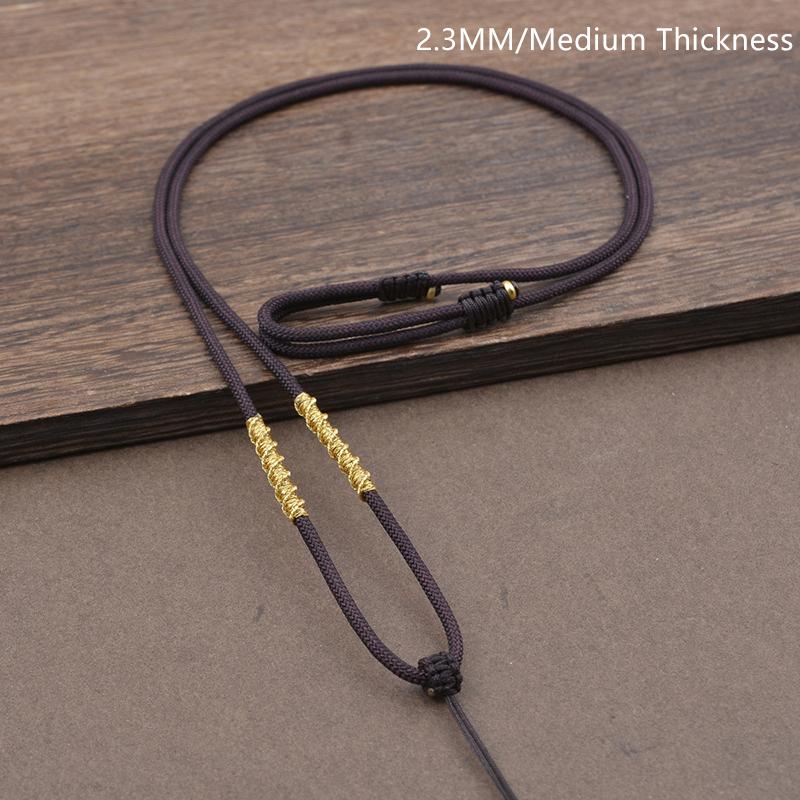 Jewellery Making Accessories Handwoven Necklace Chain With Beaded For Jewelry Golden Thread Chains Diy Jewelry Exquisite Rope as the picture