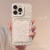 Cute Flower Shell Wallet Card Bag Phone Case For iPhone 16 15 14 13 12 11 Pro X XR XS Max 8 7 Plus SE Lens Protection Soft Cover