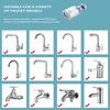 360° Swivel Faucet Water Filter with PP Cotton Tap Aerator - Removes Chlorine & Heavy Metals for Purified Water