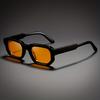 New Men Vintage Rectangle Frame Sunglasses Fashion Retro Sun Glasses Luxury Brand Design Glasses UV400 Eyewear Women Goggles