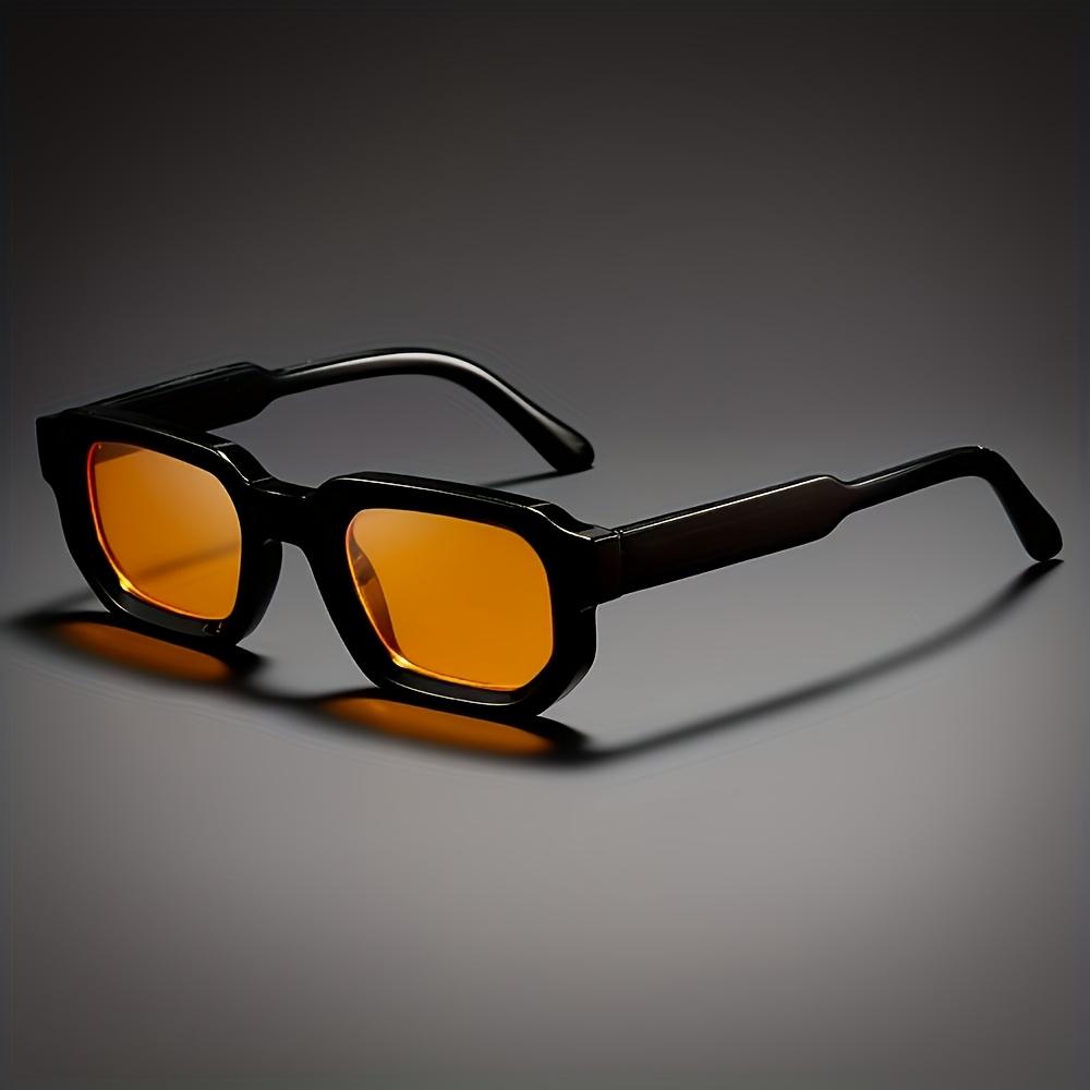 New Men Vintage Rectangle Frame Sunglasses Fashion Retro Sun Glasses Luxury Brand Design Glasses UV400 Eyewear Women Goggles