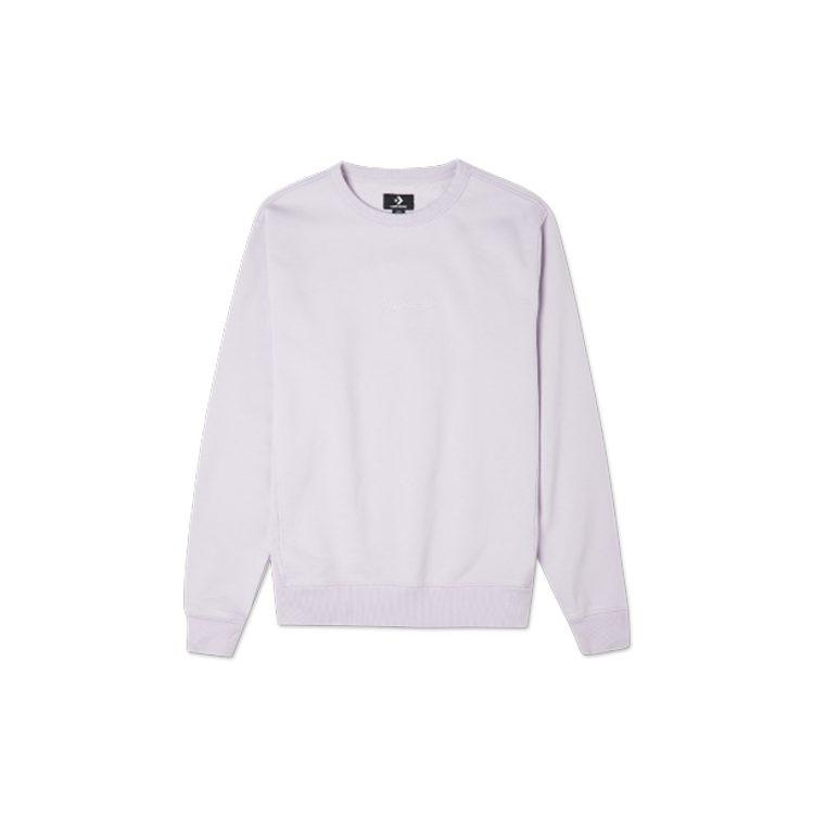 Converse Sweatshirts Men's Light Purple Crew Neck Thickened Regular 10021636-A04