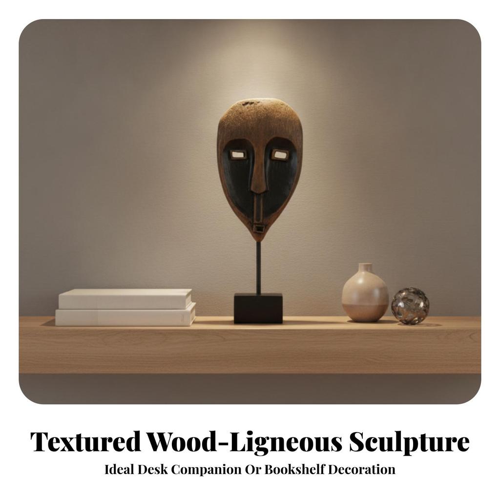 Artistic Resin Face Sculpture Modern Creative Decor Long-Lasting