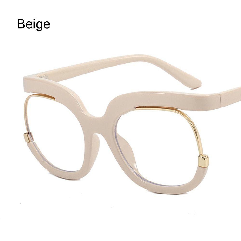 Clear Blue Ray Blocking Eyeglasses Large Glasses Frame Spectacle Frame for Women  Anti-Blue Light Trend Round Eyeglasses