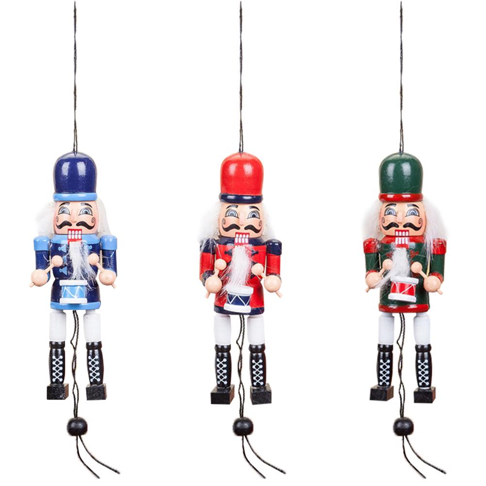 

Деревянный Щелкунчик, декоративная фигурка, рождественская елка, кулон, подарок для домашнего декора
