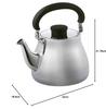 Cookvessel FIKA Fika Stainless Steel Tea Kettle, 2.4L, Glossy, FIKASTT-24 KTK