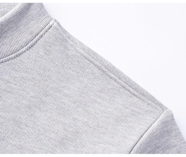 Men's High-Quality Anti-Pilling Hoodie - Autumn/Winter 2025, Plus Velvet, Thickened, Half-High Collar, Casual and Warm.