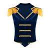 Womens Circus Ringmaster Vest Lapel Sleeveless Tassels Velvet Waistcoat Irregular Hem Button Design Cosplay Costume