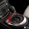 Red Carbon Fiber Gear Shift Panel Outside Cover Sticker For Nissan 370Z 2009-20