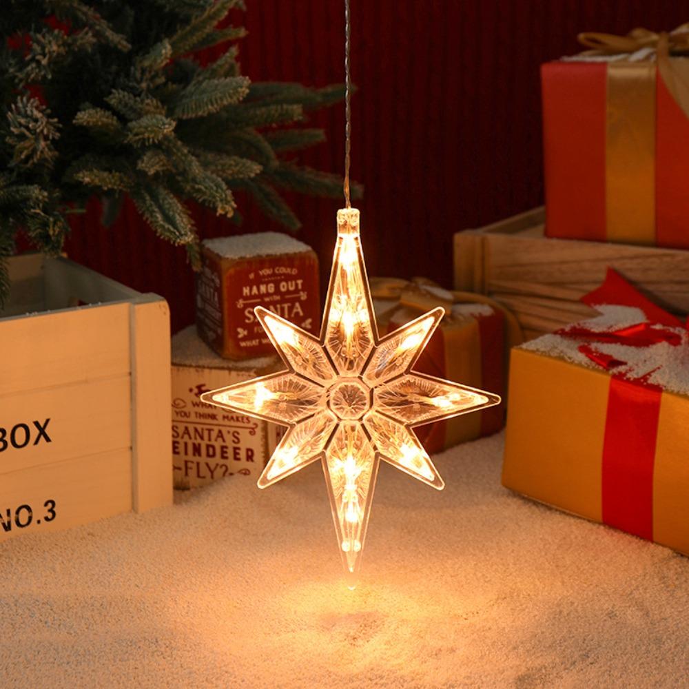 

Snowflake Christmas LED Light Suction Cup Design Window Ornaments Sucker Lamp Xmas Decorations Style4