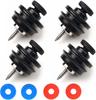 Guitar Strap Locks Flat Round Head Button Straplock with Rubber Block 2/4 PCS